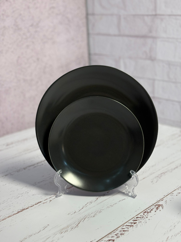 سرویس غذا خوری ۶ نفره ۳۰ پارچه چینی/رنگ مشکی مات